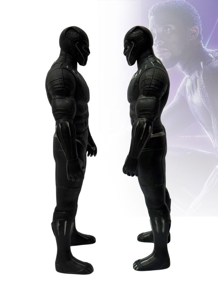 بريميم مجسم شخصية النمر الأسود مع بدلة الفايبرانيوم السوداء، لعبة مارفل الخارقة القابلة للتجميع في صندوق عرض - Image 3